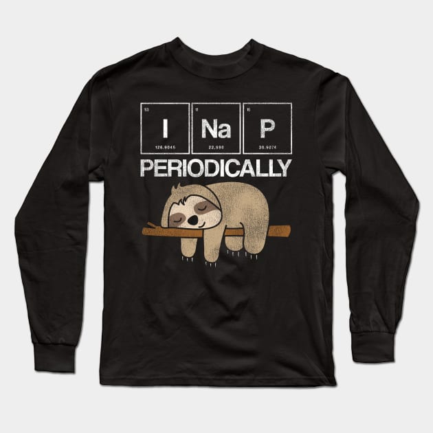 Vintage Science Periodic Table Nap Physics Long Sleeve T-Shirt by shirtsyoulike
